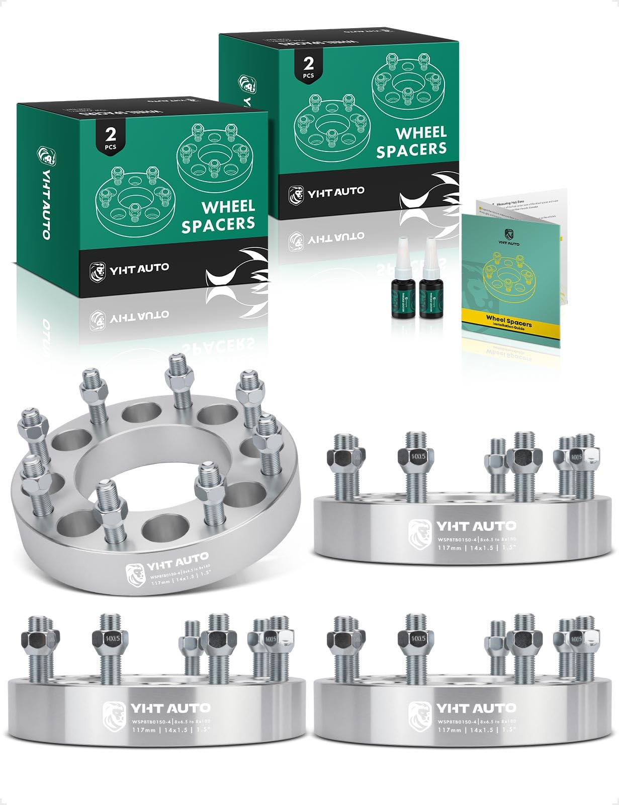 Amazon.com: YHTAUTO 8x6.5 to 8x180 Wheel Adapters 1.5 inch Fits